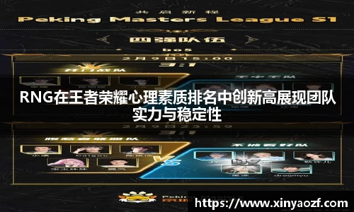 RNG在王者荣耀心理素质排名中创新高展现团队实力与稳定性